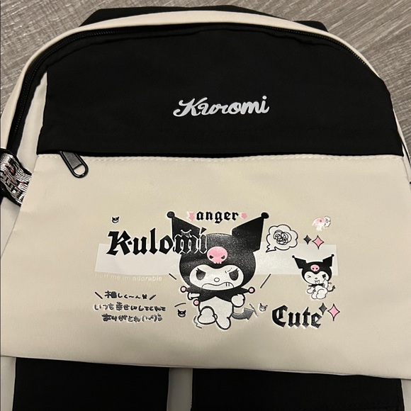 Kuromi Black and Cream Women's Backpack - Picture 2 of 4